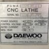 DAEWOO PUMA 250L CNC TURNING CENTER j