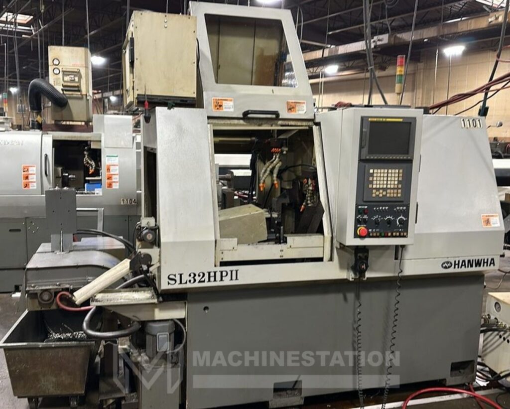 Hanwha Sl Hpii Cnc Swiss Type Lathe Machinestation