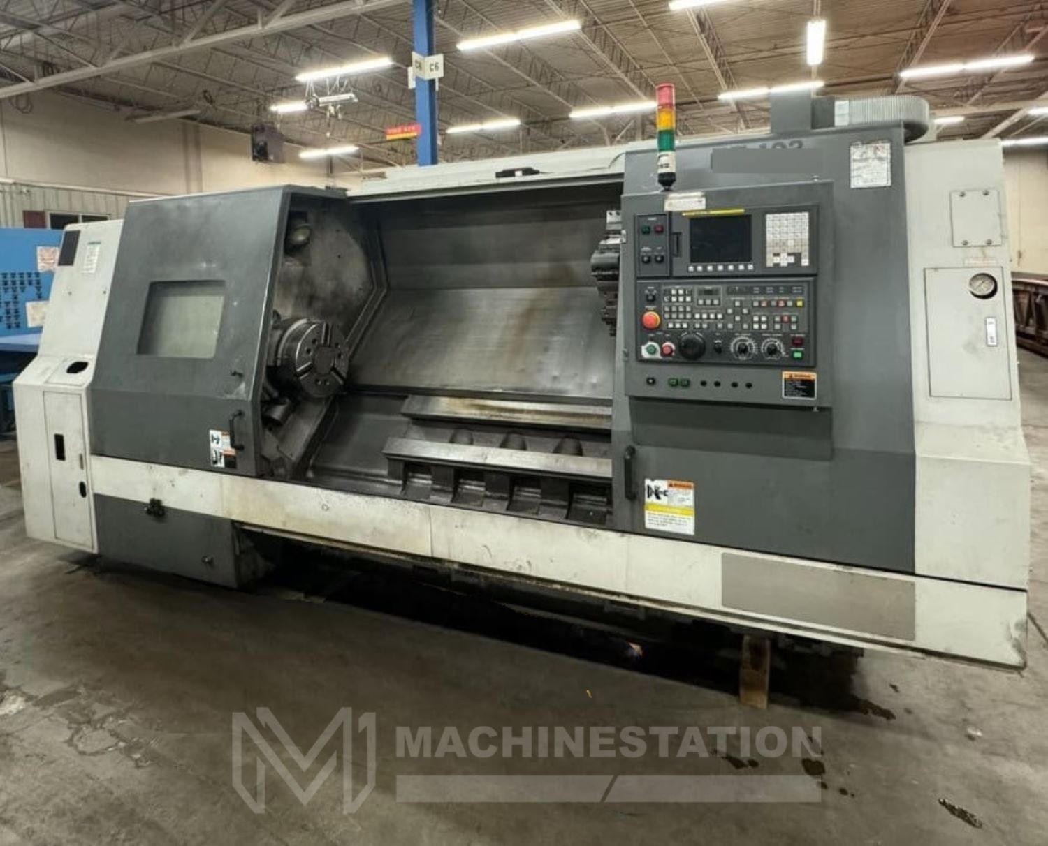 Samsung SL 35A 1500 CNC Turning Center Big Bore Lathe MachineStation